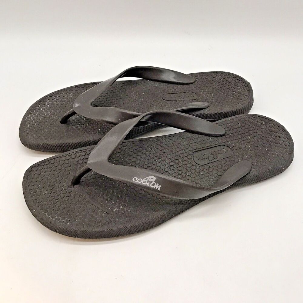Cobian Brown Flip Flop Sandals Women's 8 Beach Thongs Pool Shoes Vegan Slip-Ons